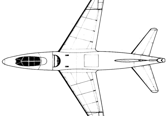 Самолет SNCASE SE-2410 Grognard - чертежи, габариты, рисунки
