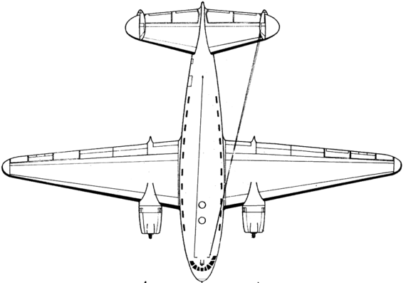 Самолет SNCASO SO-30 Bretagne - чертежи, габариты, рисунки