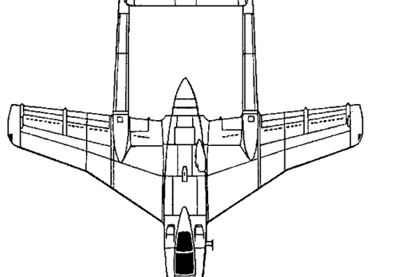 Самолет SNCASO SO-8000 Narval - чертежи, габариты, рисунки