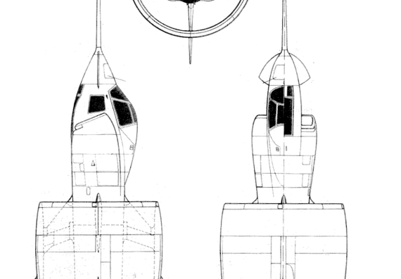 Самолет SNECMAC-450 Coleoptere - чертежи, габариты, рисунки