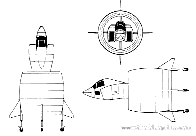 Самолет SNECMA C.450 Coleptere - чертежи, габариты, рисунки