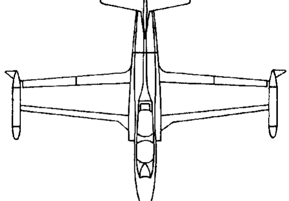 Самолет SOKO G-2 Galeb (Yugoslavia) (1961) - чертежи, габариты, рисунки