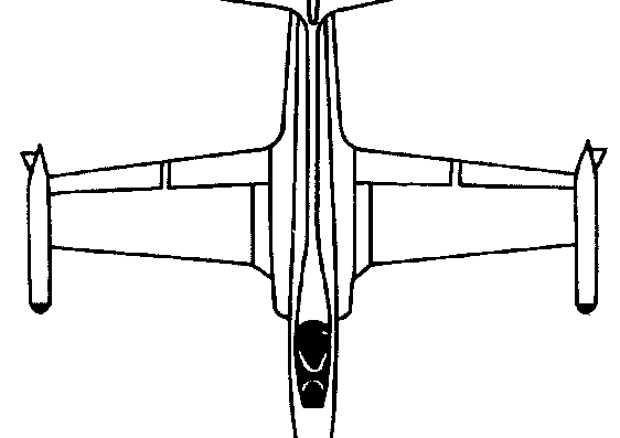 Самолет SOKO J-1 Jastreb (Yugoslavia) (1970) - чертежи, габариты, рисунки