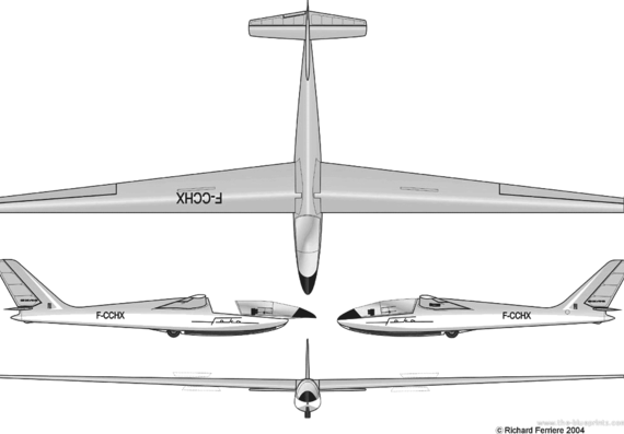 Самолет SZD-24 Foka - чертежи, габариты, рисунки