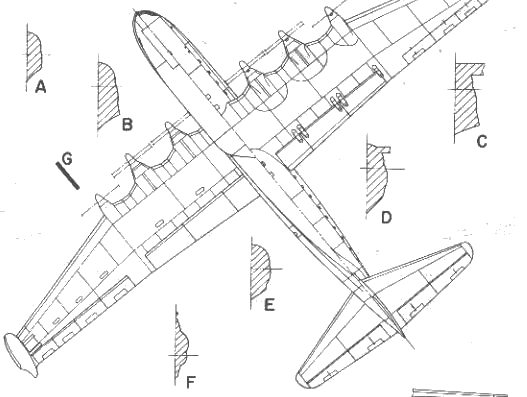 Saro Princess aircraft - drawings, dimensions, figures
