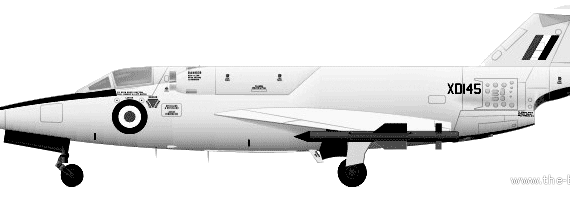 Самолет Saunders-Roe SR.53 - чертежи, габариты, рисунки