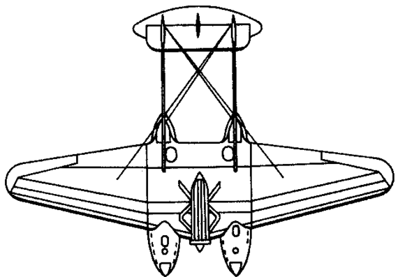 Самолет Savoia-Marchetti S.55 (Italy) (1924) - чертежи, габариты, рисунки