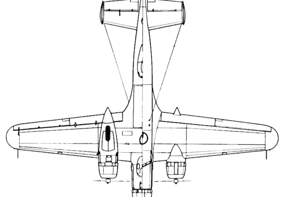 Самолет Savoia-Marchetti SM-84 - чертежи, габариты, рисунки
