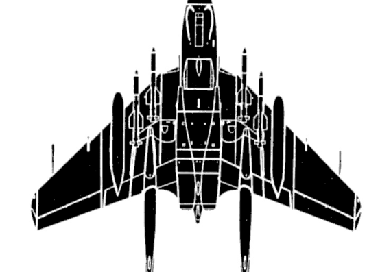 Самолет Sea Vixen FAW 1 - чертежи, габариты, рисунки