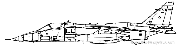 Sepat Jaguar A aircraft - drawings, dimensions, figures