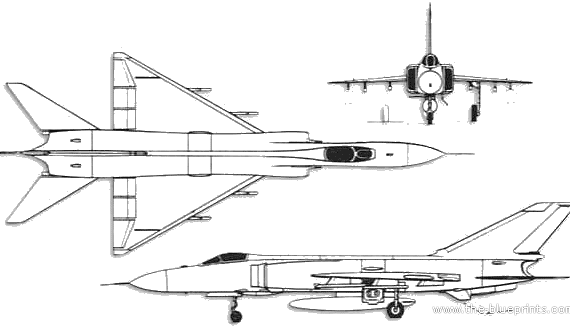 Самолет Shenyang J-8 II Finback - чертежи, габариты, рисунки