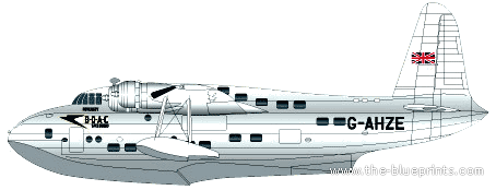 Самолет Short S.25 Sandringham - чертежи, габариты, рисунки