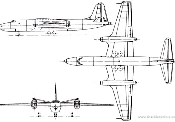 Самолет Short S.A.4 Sperrin (England) (1951) - чертежи, габариты, рисунки