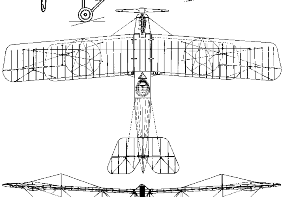 Standard J aircraft - drawings, dimensions, figures