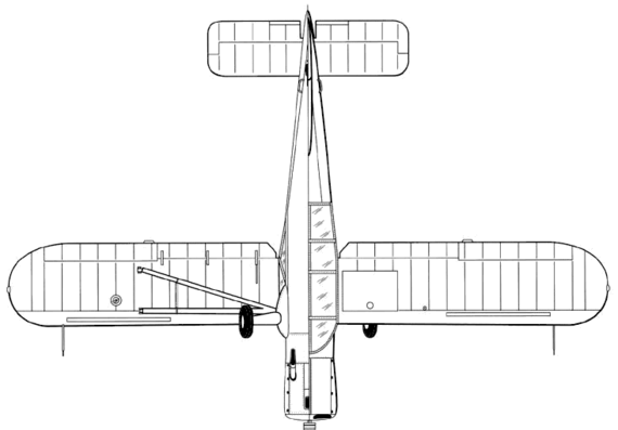 Самолет Stinson L-5 Sentinel - чертежи, габариты, рисунки
