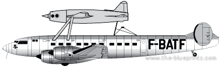 Самолет Sud-Est S.E.161 Languedoc + Leduc 01 - чертежи, габариты, рисунки
