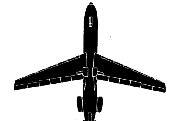 Самолет Sud Aviation Caravelle - чертежи, габариты, рисунки