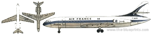 Sud Aviation Caravelle IIL - drawings, dimensions, figures