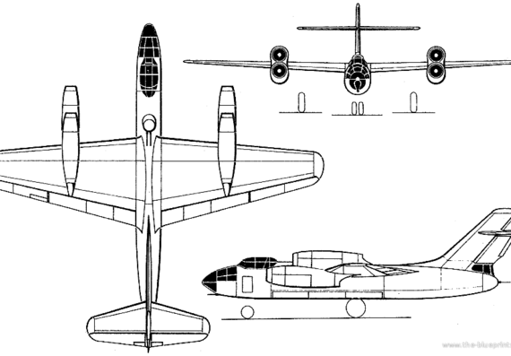 Самолет М Su-10 - чертежи, габариты, рисунки