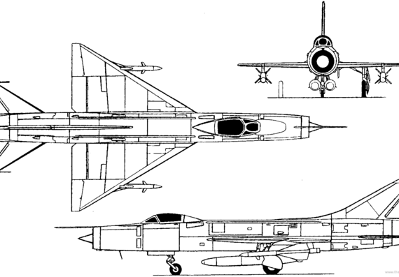 Самолет М Su-11 (II) (Russia) (1961) - чертежи, габариты, рисунки