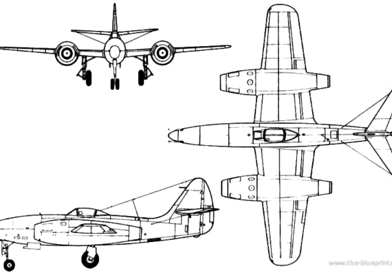 Самолет М Su-13 - чертежи, габариты, рисунки