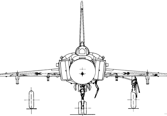 Самолет М Su-15 - чертежи, габариты, рисунки