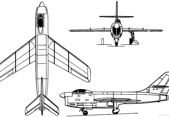 Самолет М Su-15 (I) (Russia) (1949) - чертежи, габариты, рисунки