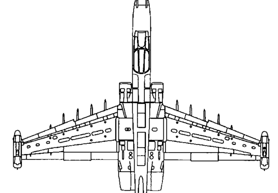 Самолет М Su-39 (Russia) (1984) - чертежи, габариты, рисунки