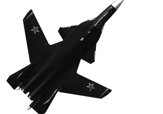 Самолет М Su-47 - чертежи, габариты, рисунки