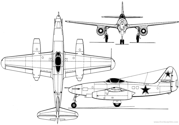The Su-9 aircraft M - drawings, dimensions, pictures