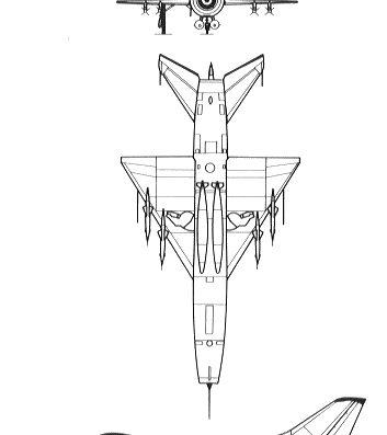 Самолет М Su-9 Fishpot - чертежи, габариты, рисунки