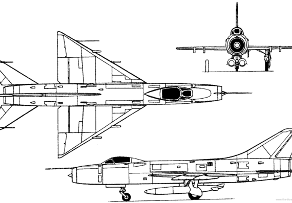 Самолет М Su-9 (II) (Russia) (1956) - чертежи, габариты, рисунки