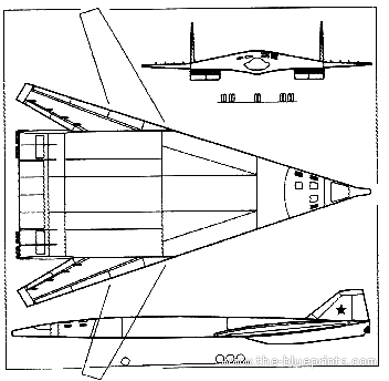 Самолет М T4MS - чертежи, габариты, рисунки