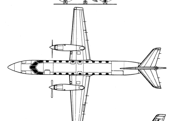 Самолет Swearing Metro - чертежи, габариты, рисунки