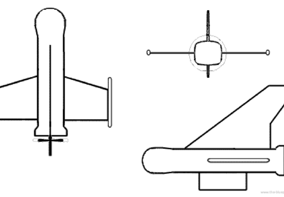 Самолет Systemtechnik Nord Taifun - чертежи, габариты, рисунки