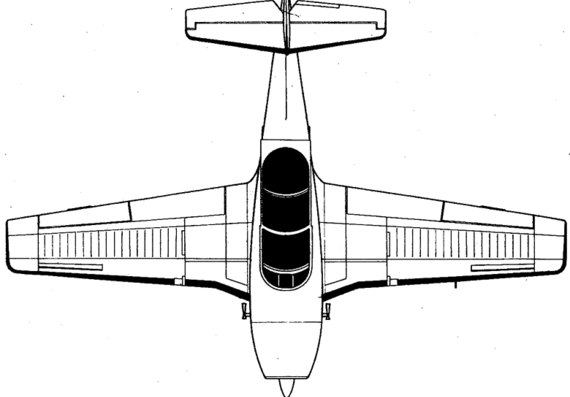 Самолет TEMCO T-35 Buckaroo - чертежи, габариты, рисунки