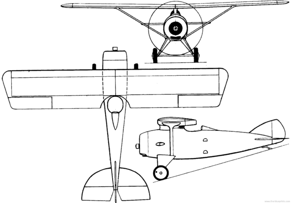 Самолет TNCA 3-E-130 Tololoche (Mexico) (1924) - чертежи, габариты, рисунки