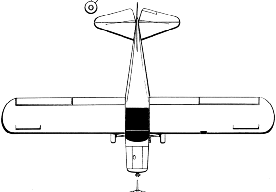 Самолет Taylorcraft 20 Ag - чертежи, габариты, рисунки
