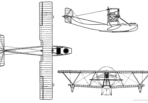 Самолет Tellier T-3 - чертежи, габариты, рисунки