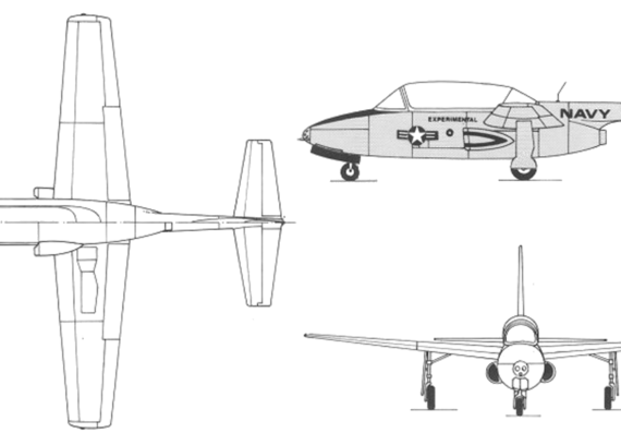 Самолет Temco TT-1 Pinto - чертежи, габариты, рисунки