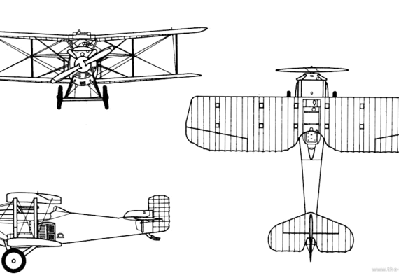 Самолет Thomas-Morse MB-3 - чертежи, габариты, рисунки