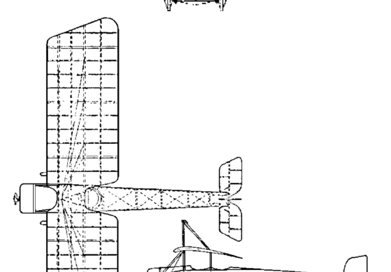 Thulin type D aircraft - drawings, dimensions, figures