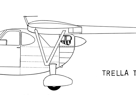 Самолет Trella T-106 homebuilt (USA) - чертежи, габариты, рисунки