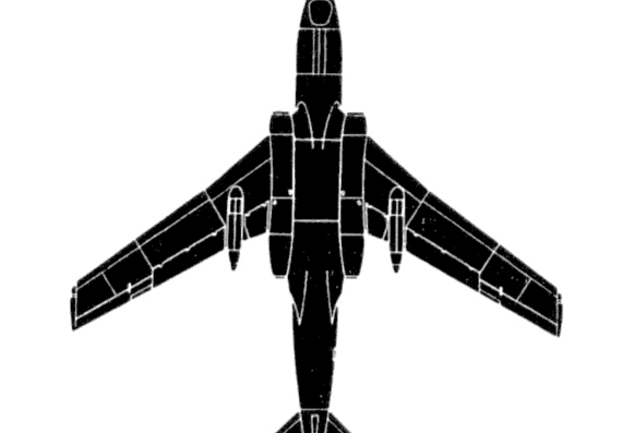 Самолет Туполев Tu-104 Camel - чертежи, габариты, рисунки