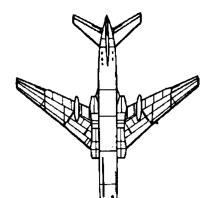 Самолет Туполев Tu-104 (Russia) (1955) - чертежи, габариты, рисунки