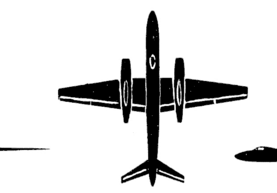 Самолет Туполев Tu-14 Byson - чертежи, габариты, рисунки