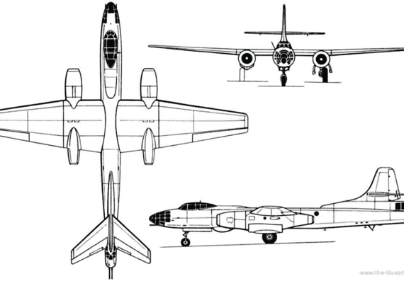 Самолет Туполев Tu-14 (Tu-81) (Russia) (1947) - чертежи, габариты, рисунки