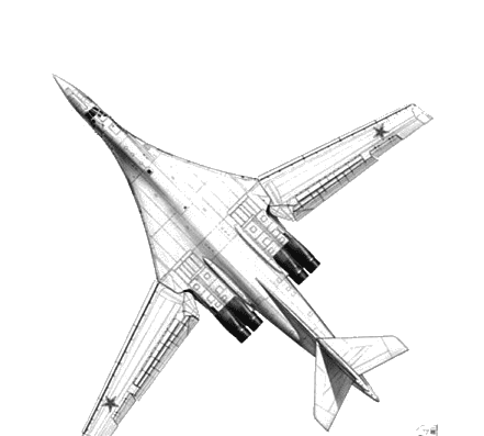 Aircraft Tupolev Tu-160 Blackjack - drawings, dimensions, figures