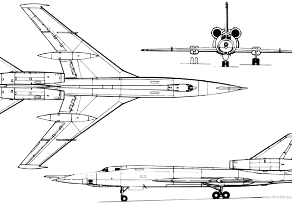 Aircraft Tupolev Tu-22 (Russia) (1958) - drawings, dimensions, figures