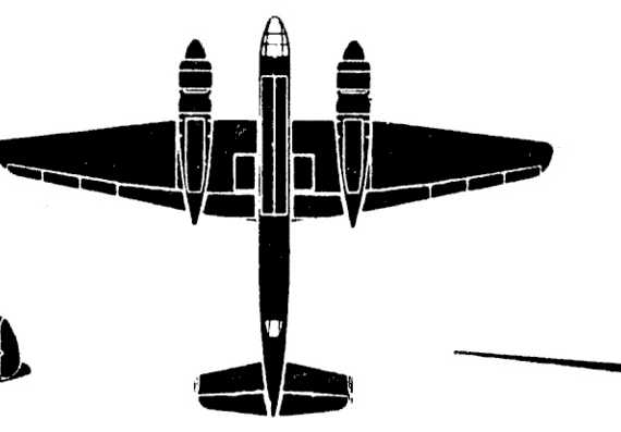Самолет Туполев Tu-2 Bat - чертежи, габариты, рисунки